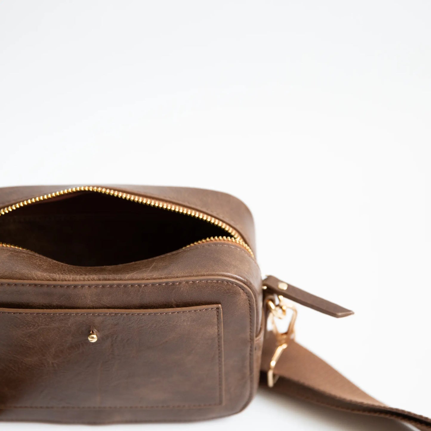 Brown - Camera Crossbody