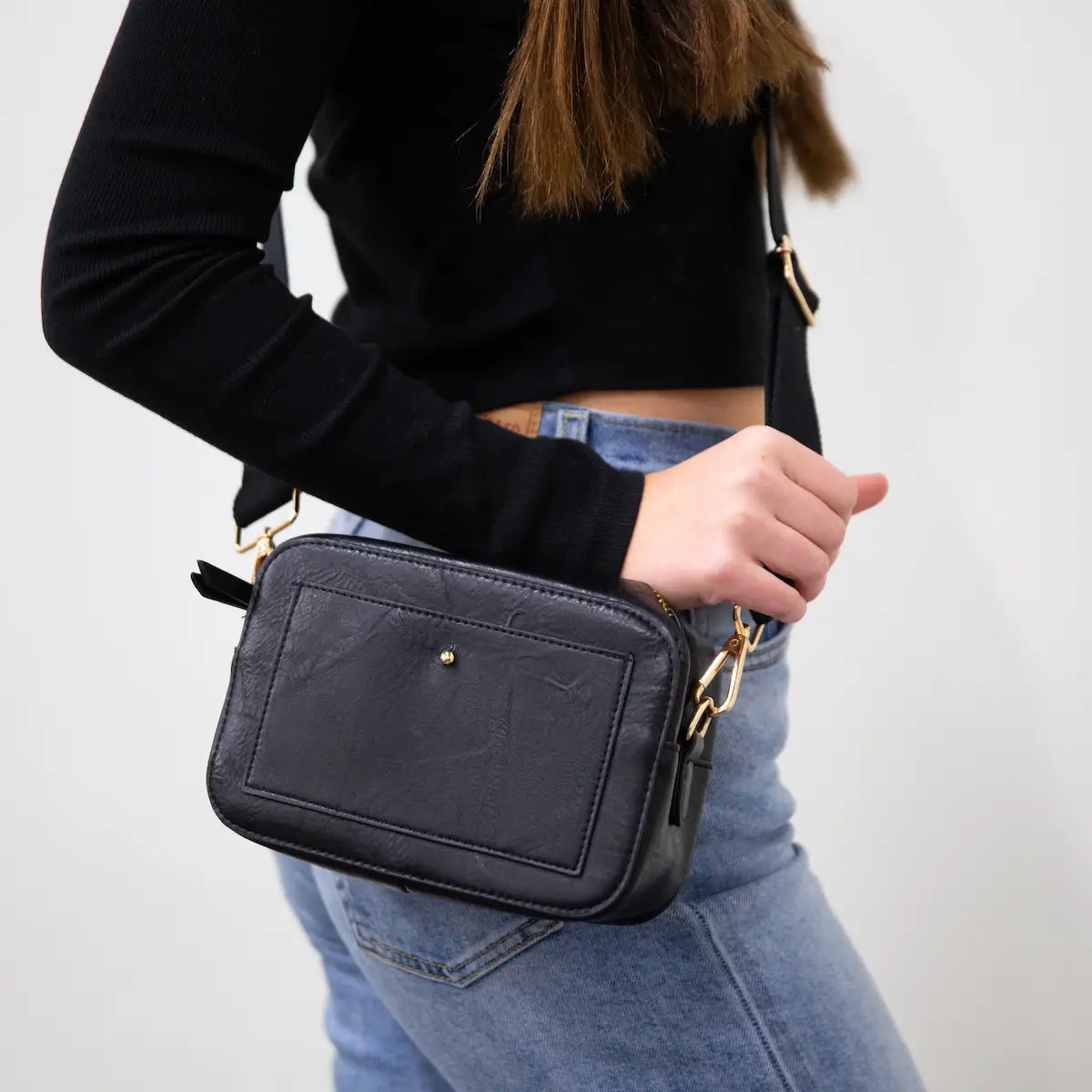 Black - Camera Crossbody