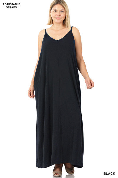 V-neck Maxi Dress (Colors*)