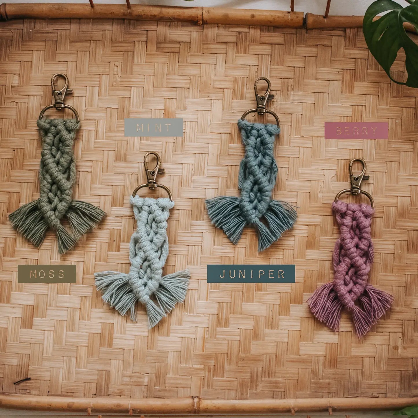 Macrame Fringe Keychains *Colors*